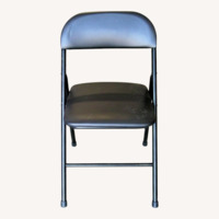 Black Metal Accent Chairs Folding Chairs