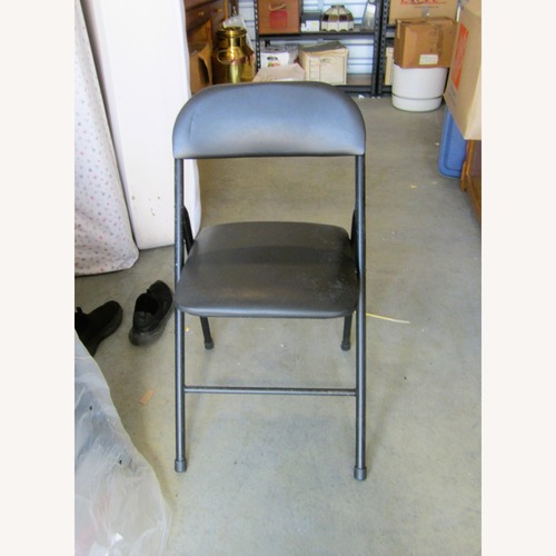 Used Black Metal Accent Chairs Folding Chairs for sale on AptDeco
