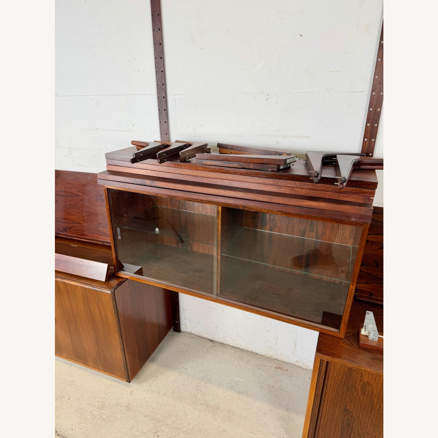 MCM Danish Rosewood Three-Bay Modular Wall Unit - image-21