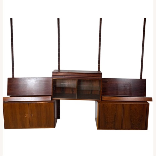 Used MCM Danish Rosewood Three-Bay Modular Wall Unit for sale on AptDeco