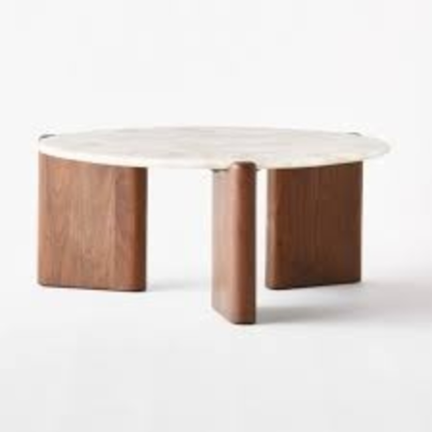 CB2 Quartz and Wood Coffee Table - image-4