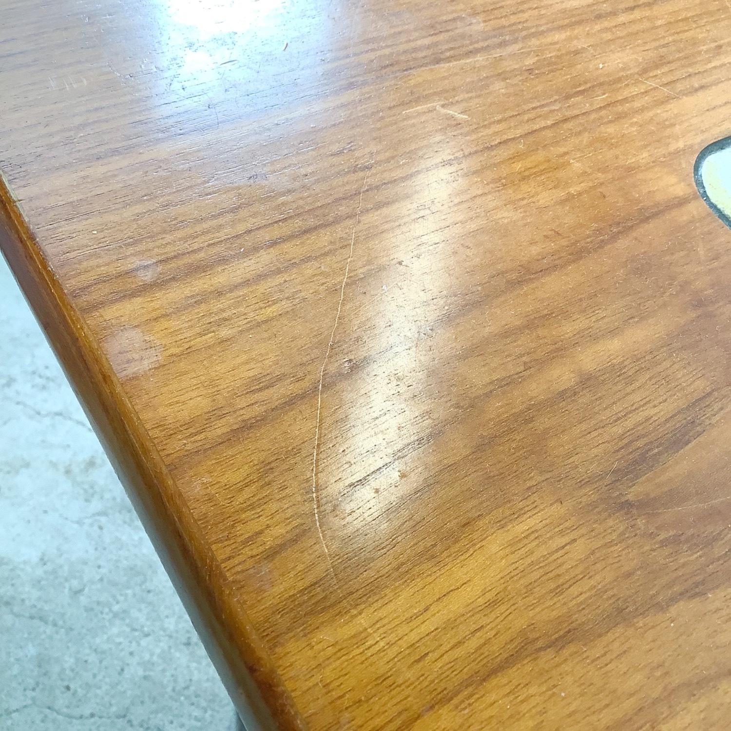  Vintage Danish Modern Teak & Tile Side Table - image-13
