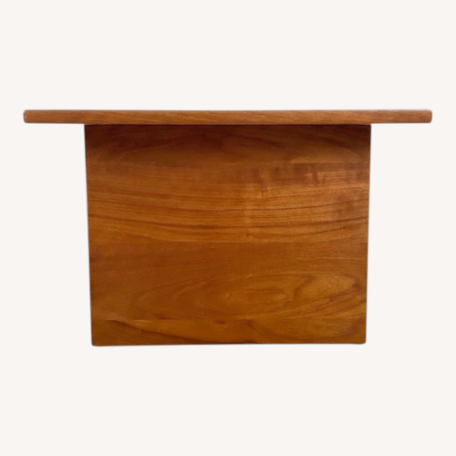 Used Vintage Danish Modern Teak & Tile Side Table for sale on AptDeco