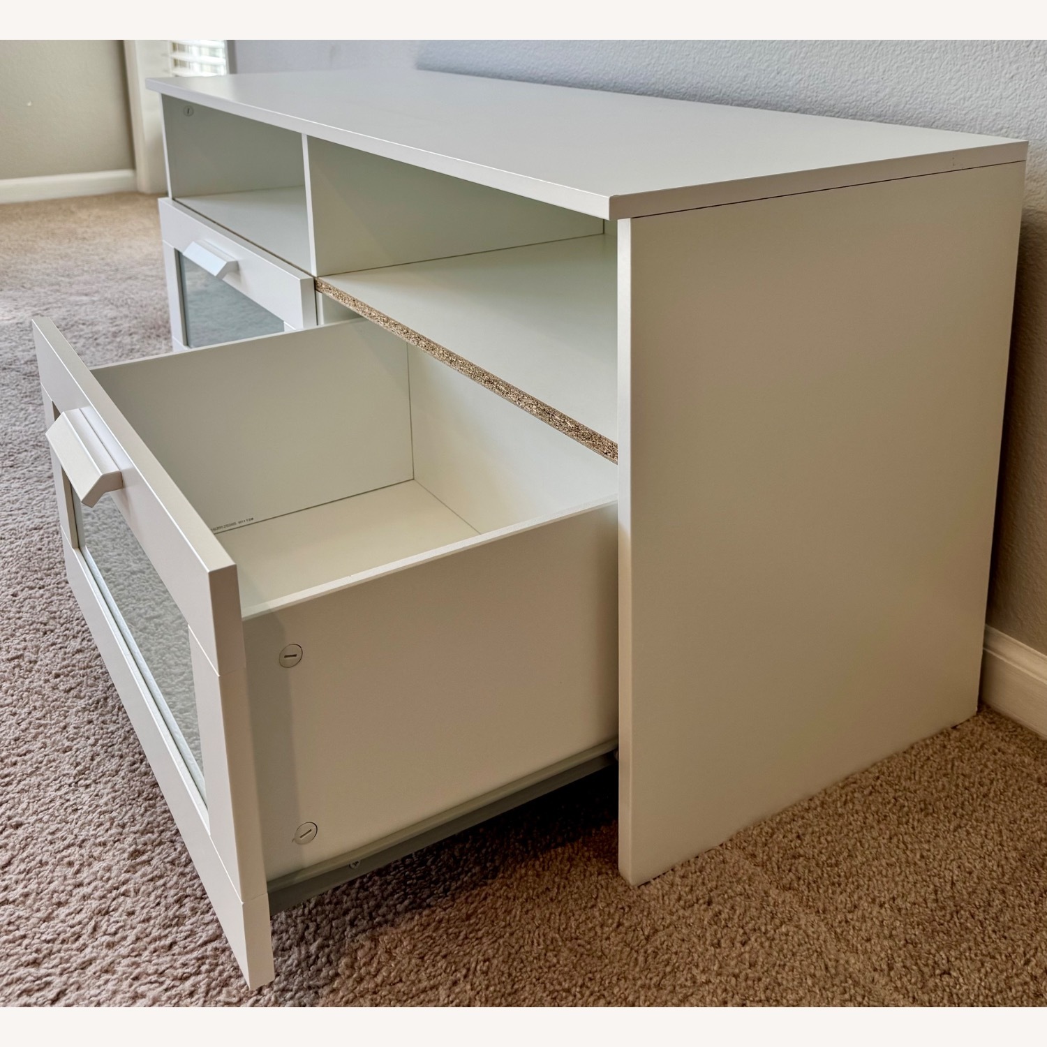 IKEA Brimnes White Wood Media Storage - image-5