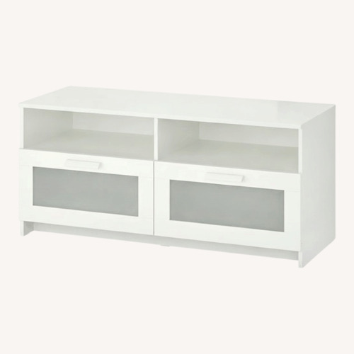 Used IKEA Brimnes White Wood Media Storage for sale on AptDeco