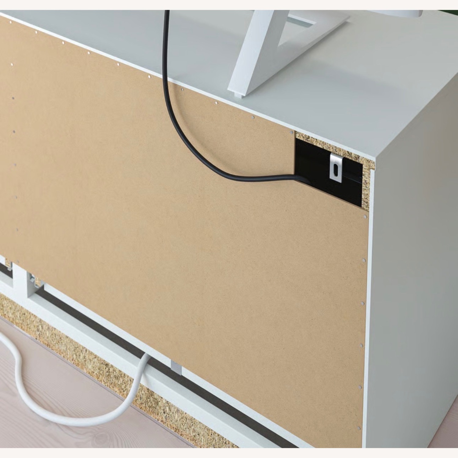 IKEA Brimnes White Wood Media Storage - image-7