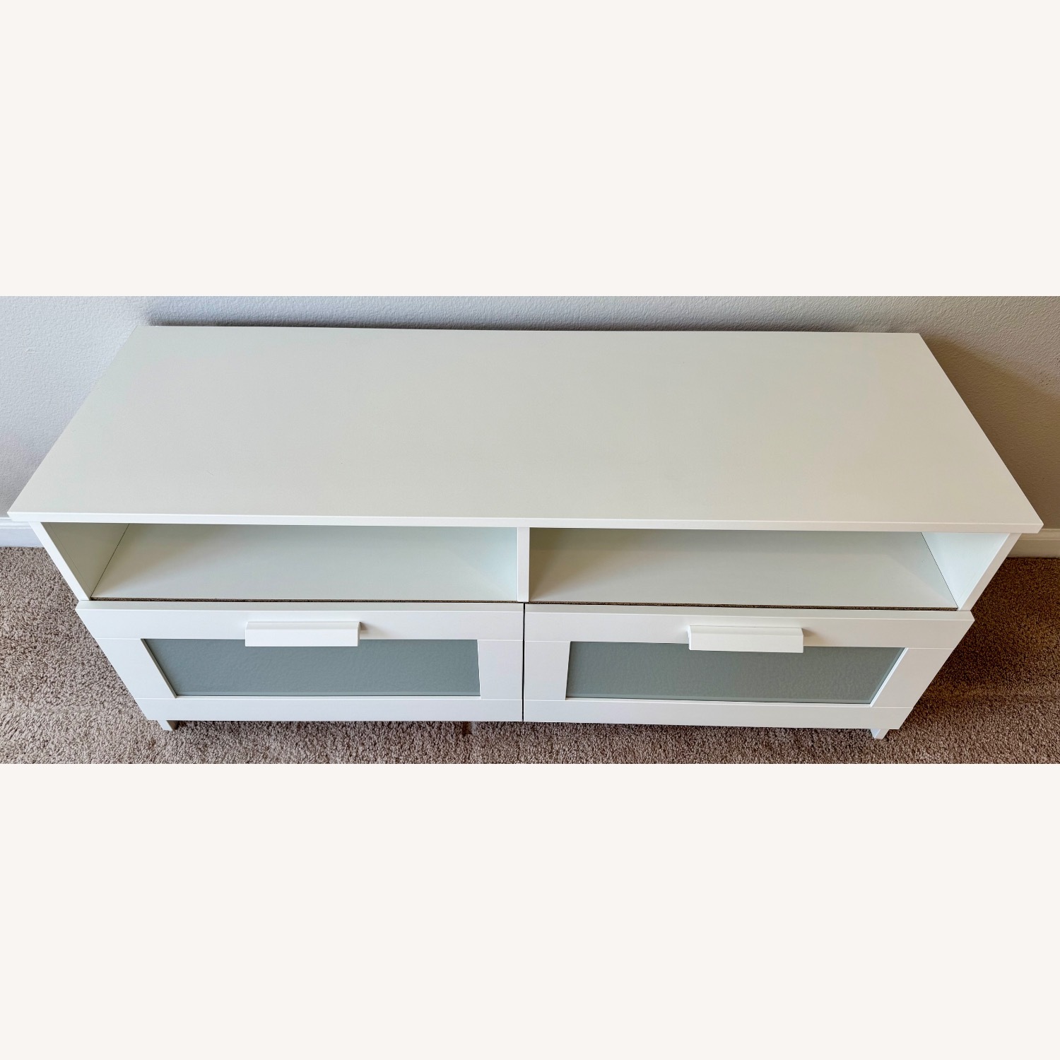 IKEA Brimnes White Wood Media Storage - image-3