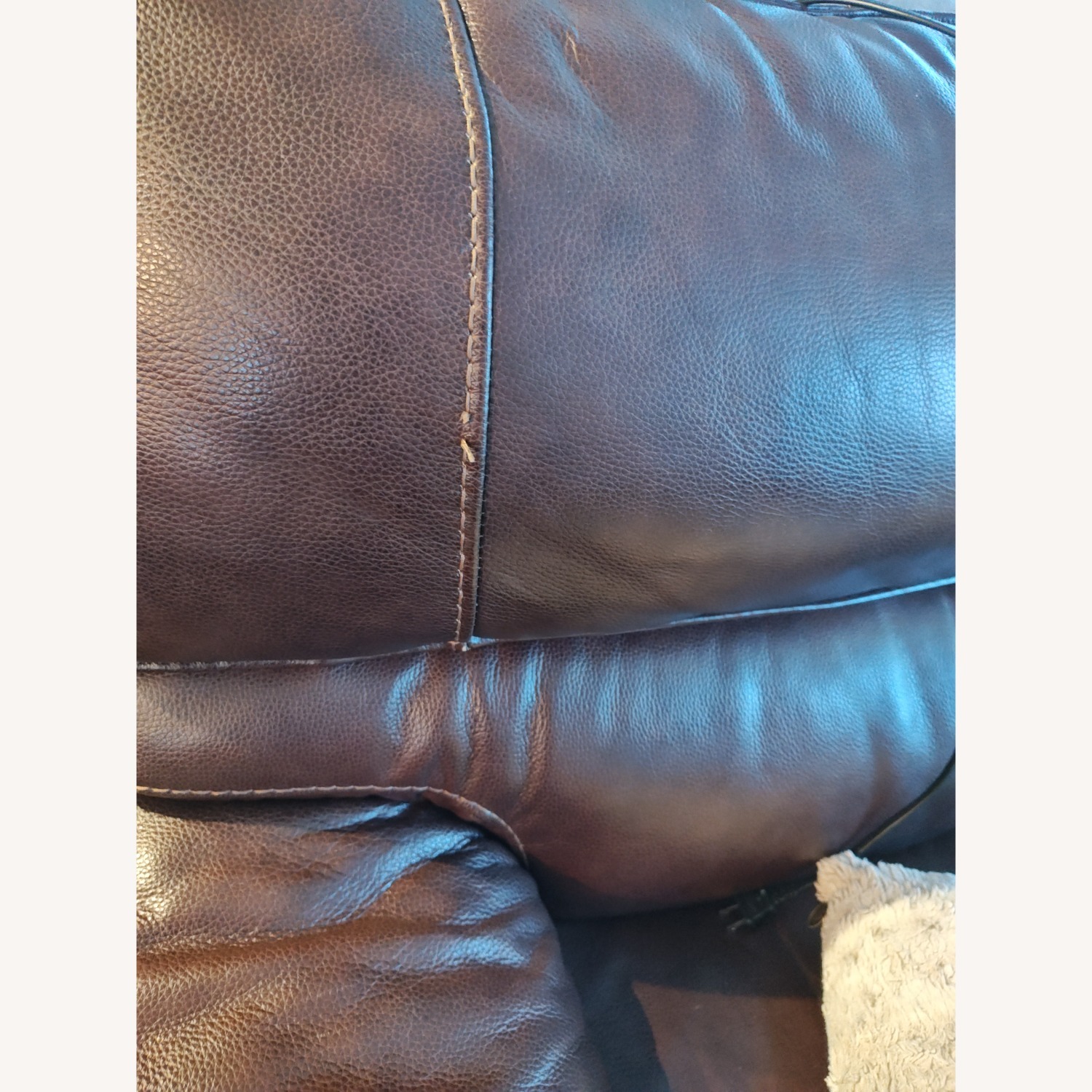 Raymour & Flanigan Dark Brown 3+ Seater Sofa - image-4