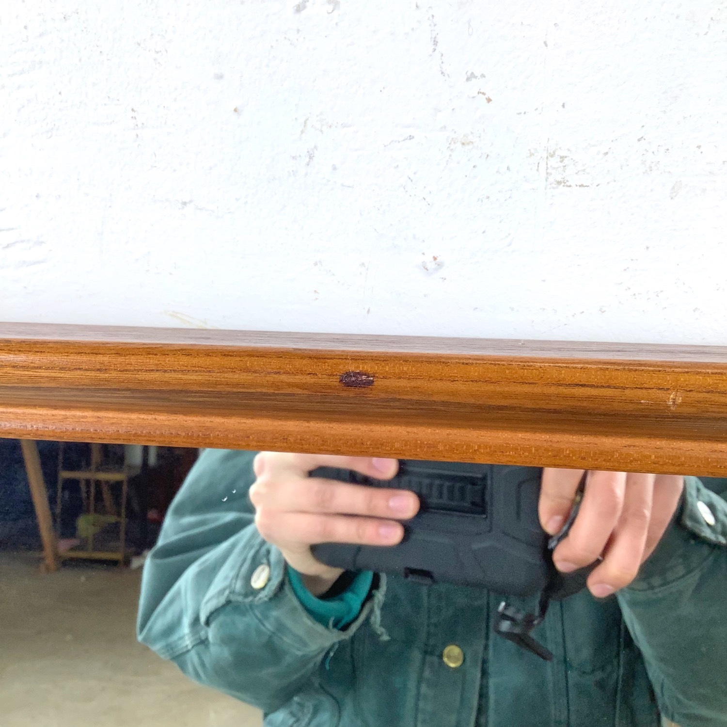 Vintage Walnut & Pecan Mirror Mid-Century - image-25