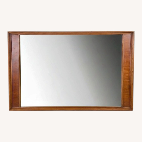 Used Vintage Walnut & Pecan Mirror Mid-Century for sale on AptDeco