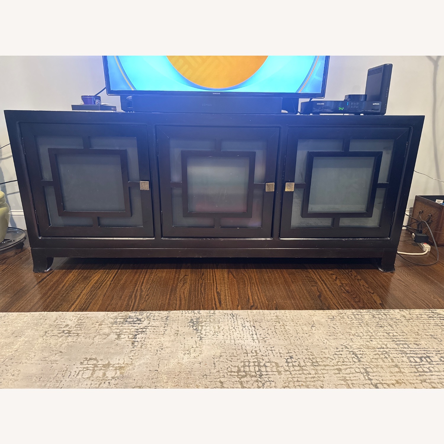 Dark Brown Media Storage - image-1