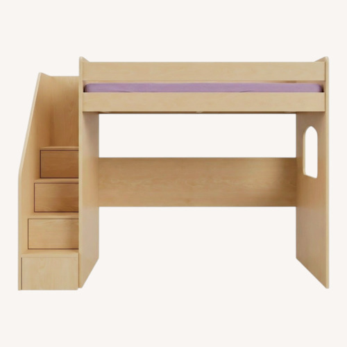 Used Berg Furniture Natural Wood Loft Bed for sale on AptDeco