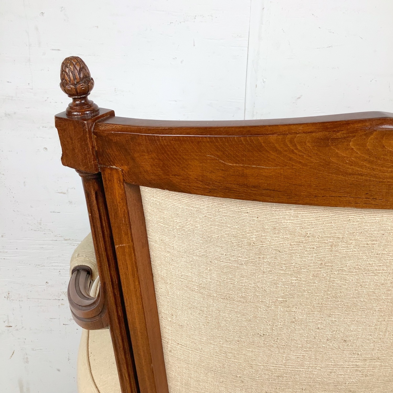 Vintage French LOUIS XVI Style Fauteuil Armchair - image-14