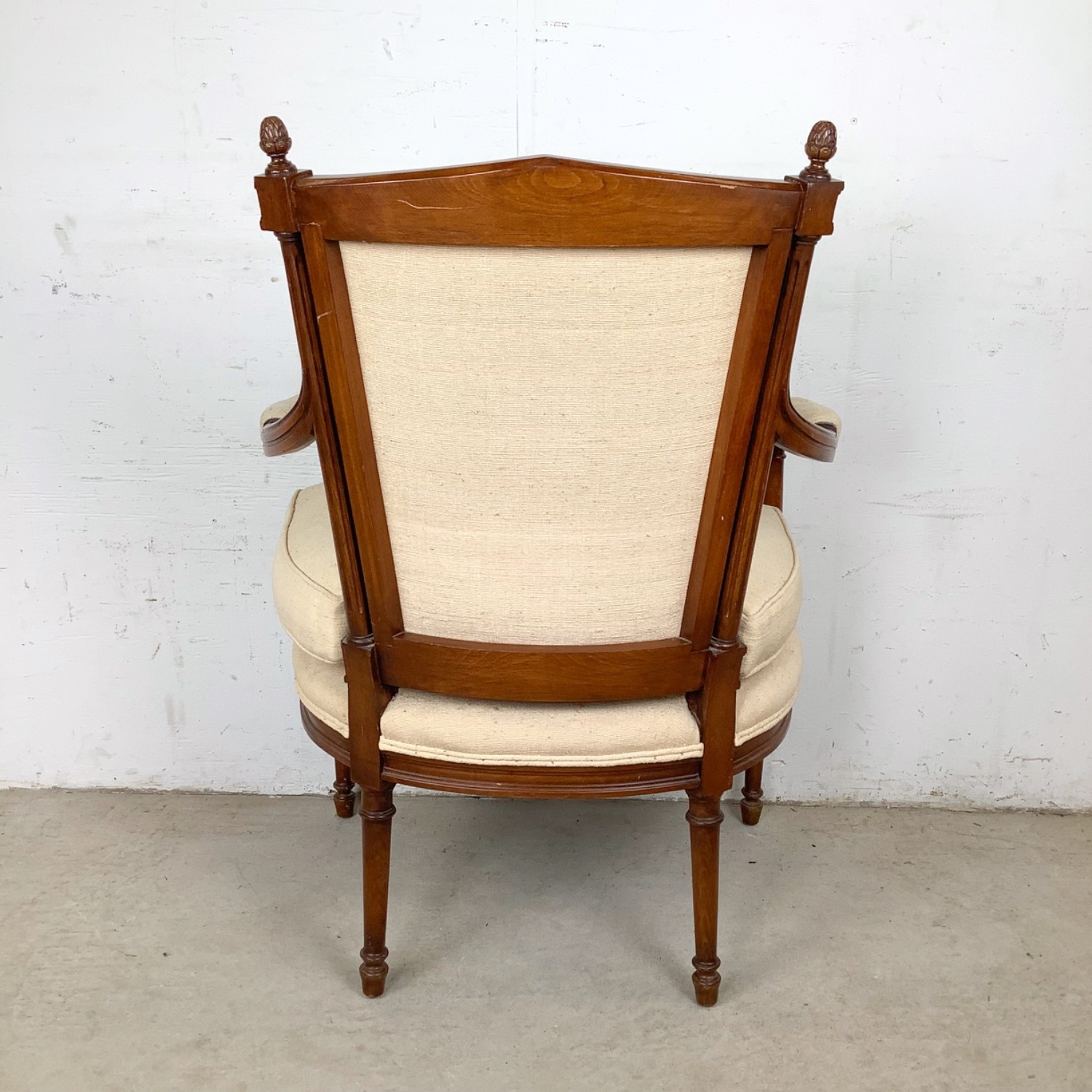 Vintage French LOUIS XVI Style Fauteuil Armchair - image-10