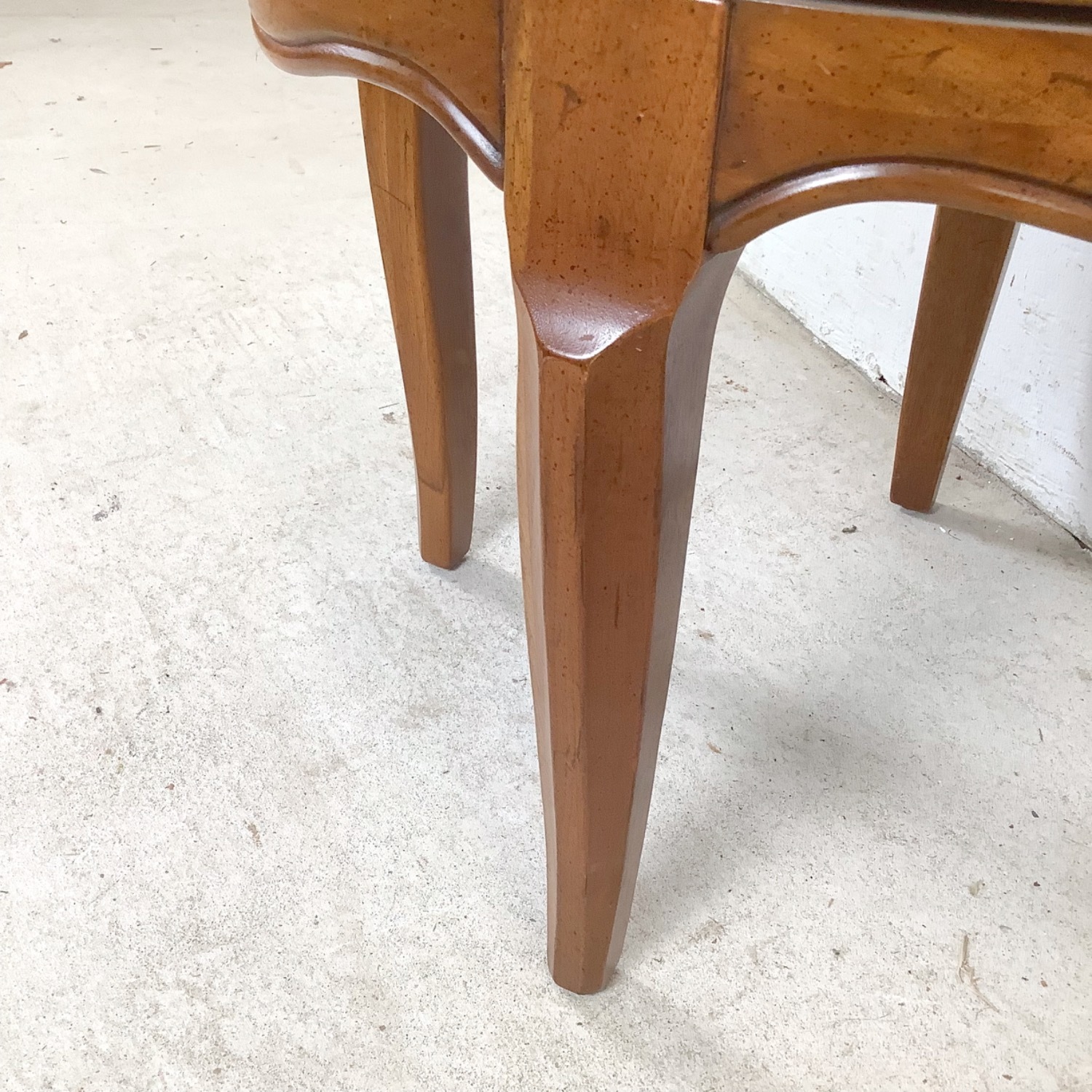 Vintage French Provincial Swivel Stool - image-8