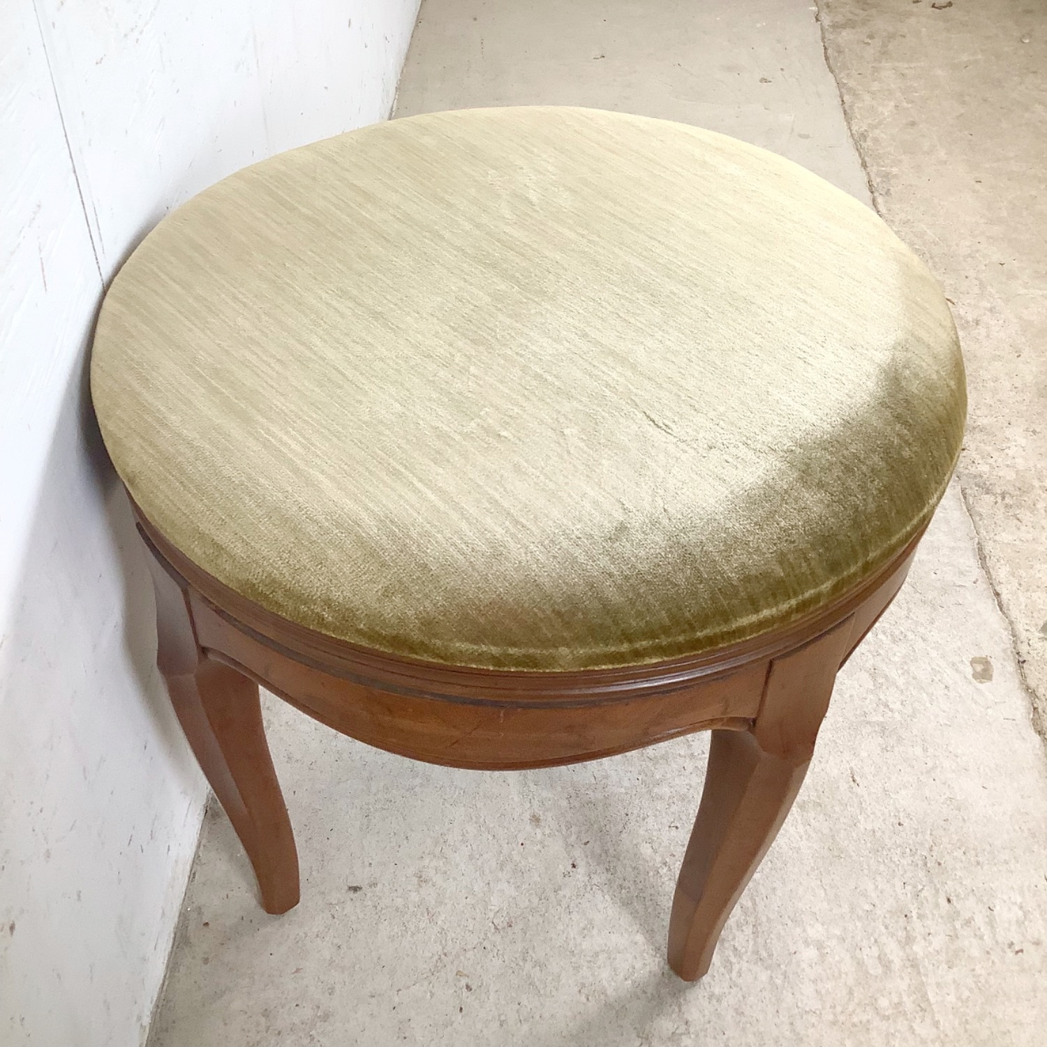 Vintage French Provincial Swivel Stool - image-5
