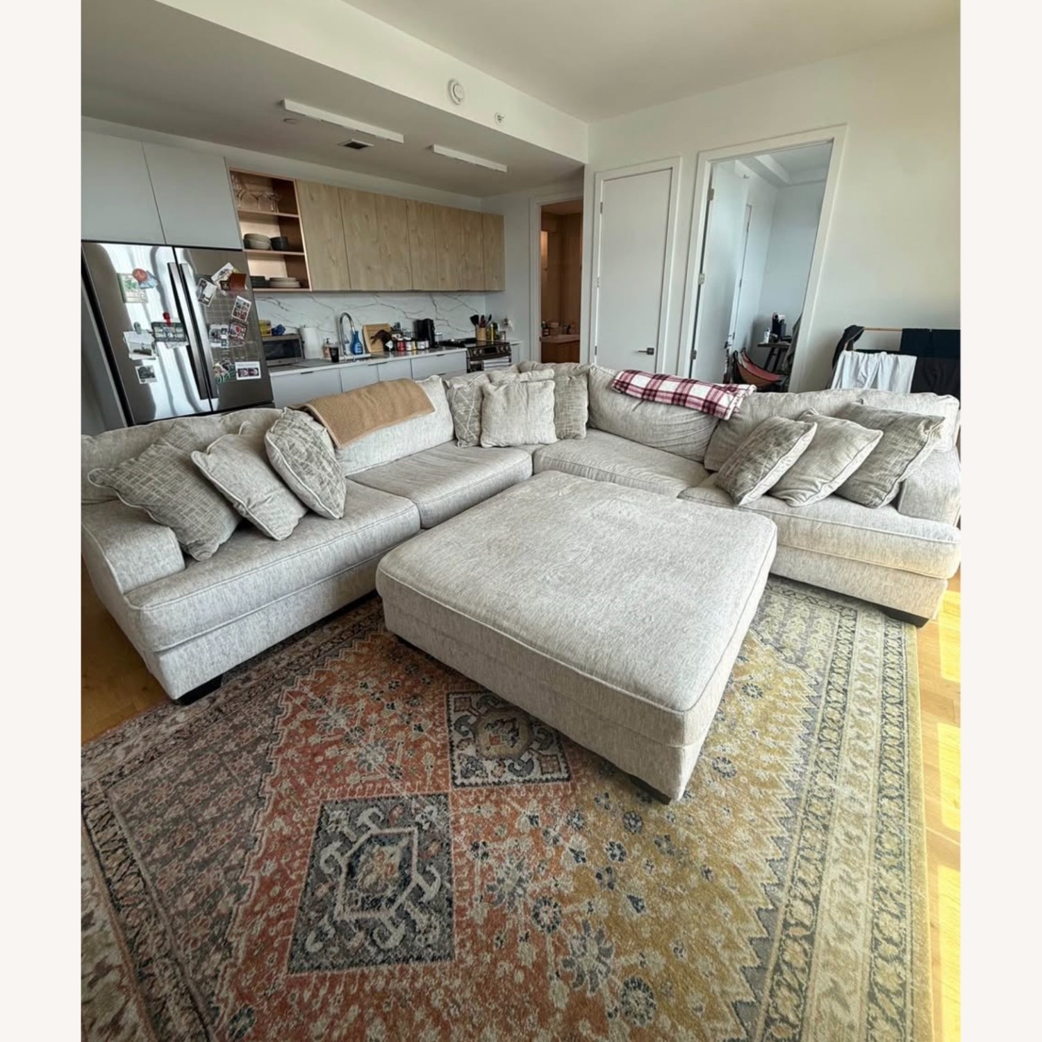 Raymour & Flanigan Sectional Couch - image-3