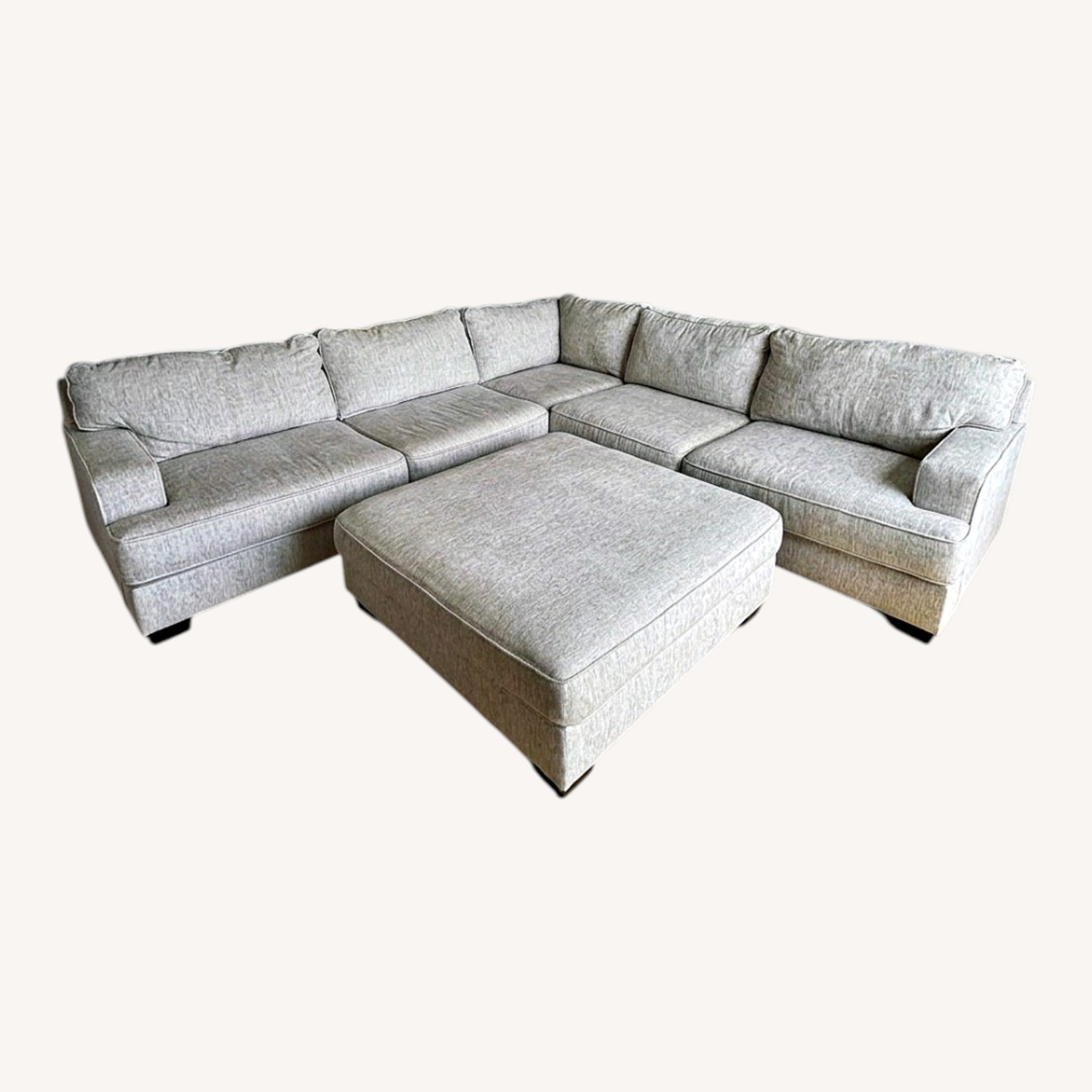 Raymour & Flanigan Sectional Couch - image-0