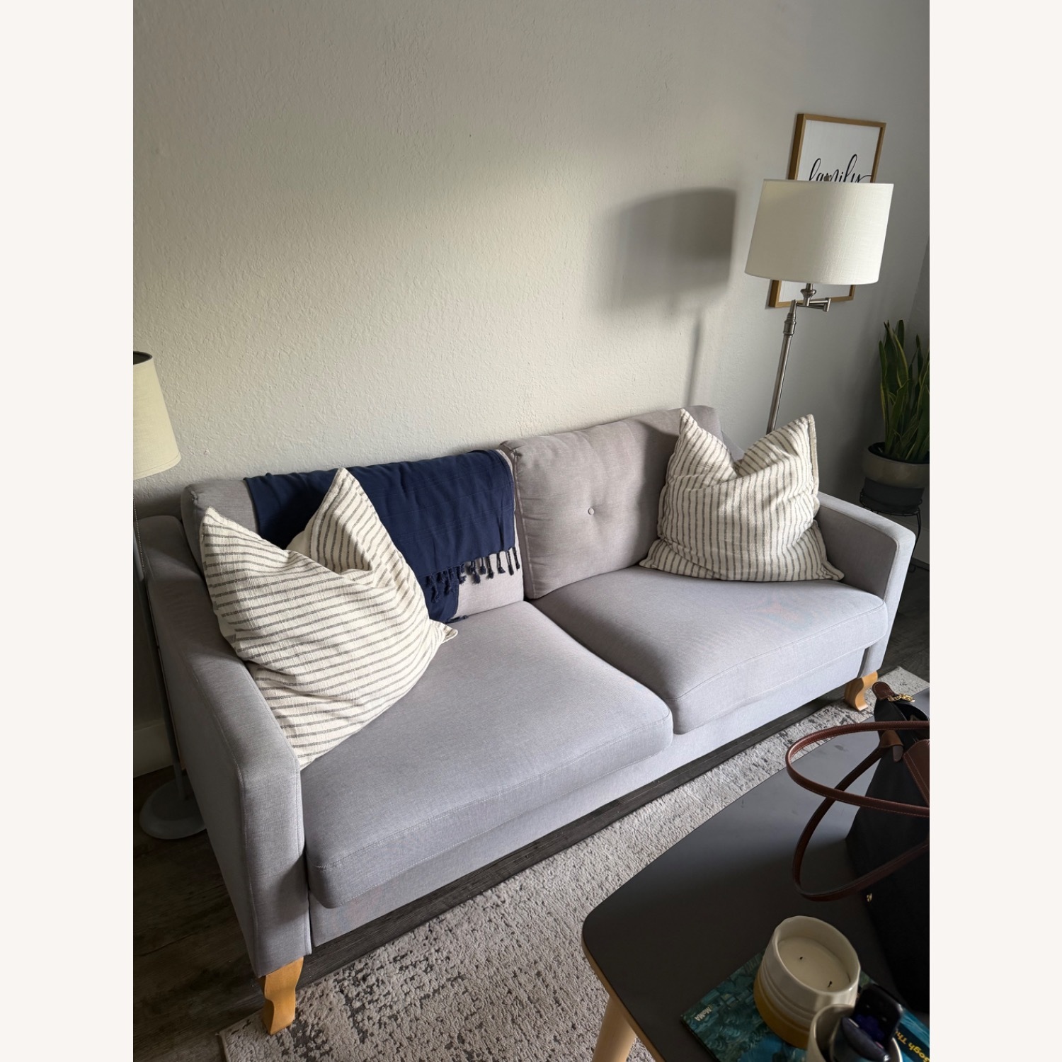 Light Gray 2 Piece Sectional - image-1