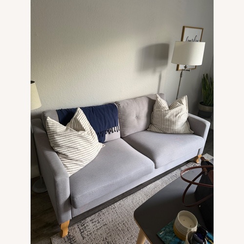 Used Light Gray 2 Piece Sectional for sale on AptDeco