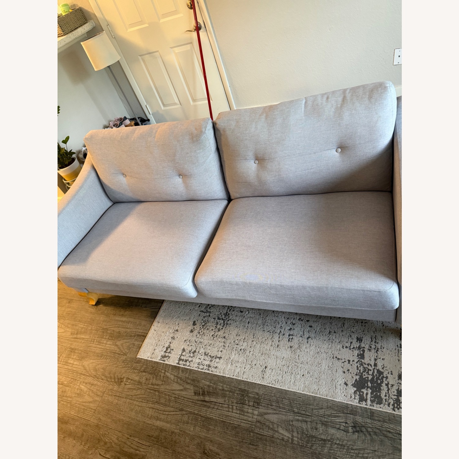Light Gray 2 Piece Sectional - image-2