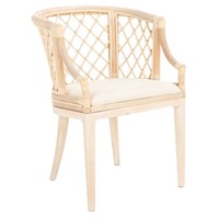 Safavieh Carlotta Natural Wood Armchair