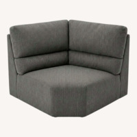 Ashley 3 Piece Sectional Gray Velour 