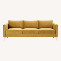 Urban Outfitters Chamberlin Gold Velvet 3+ Seater Sofa