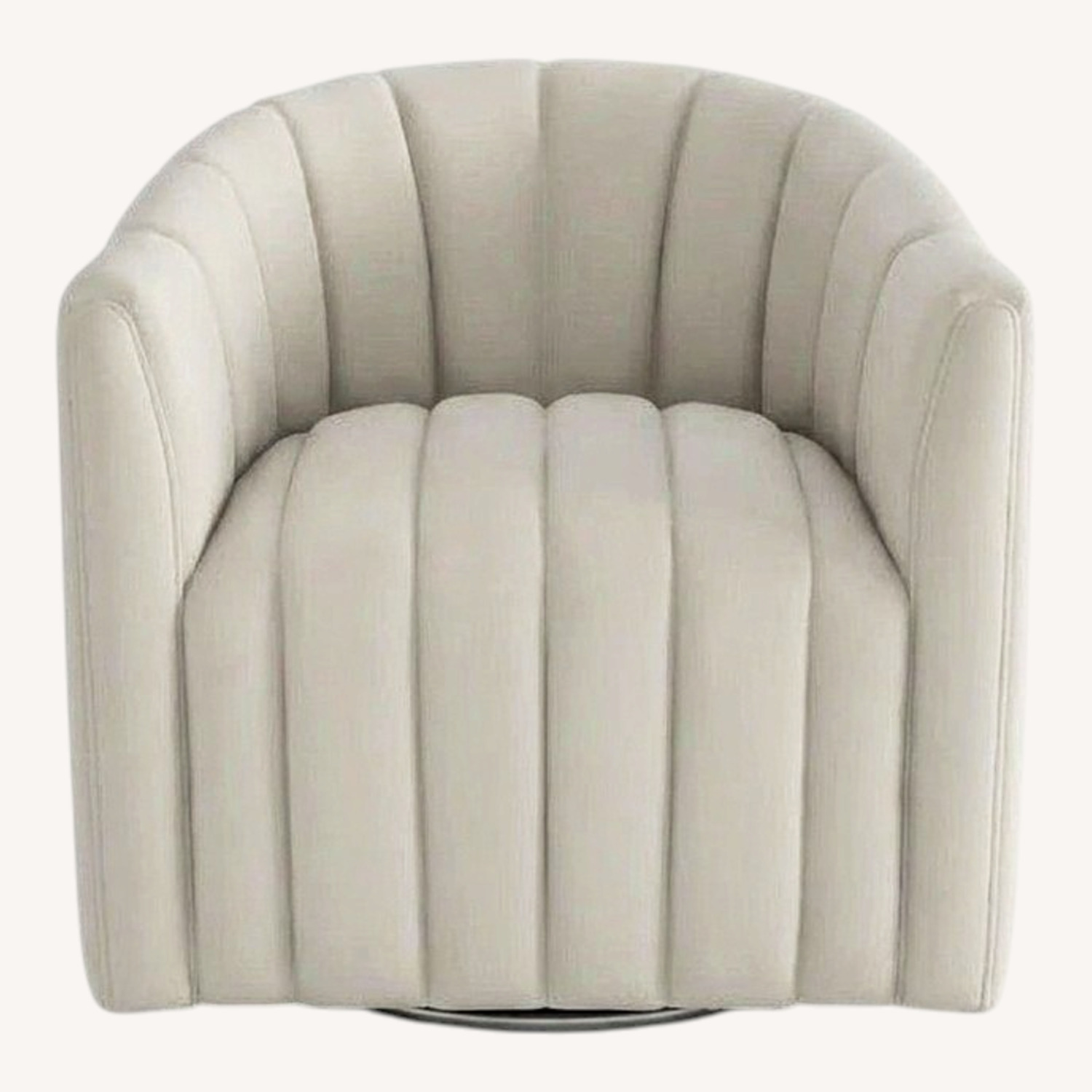Wayfair Natural Suede Armchair - image-0