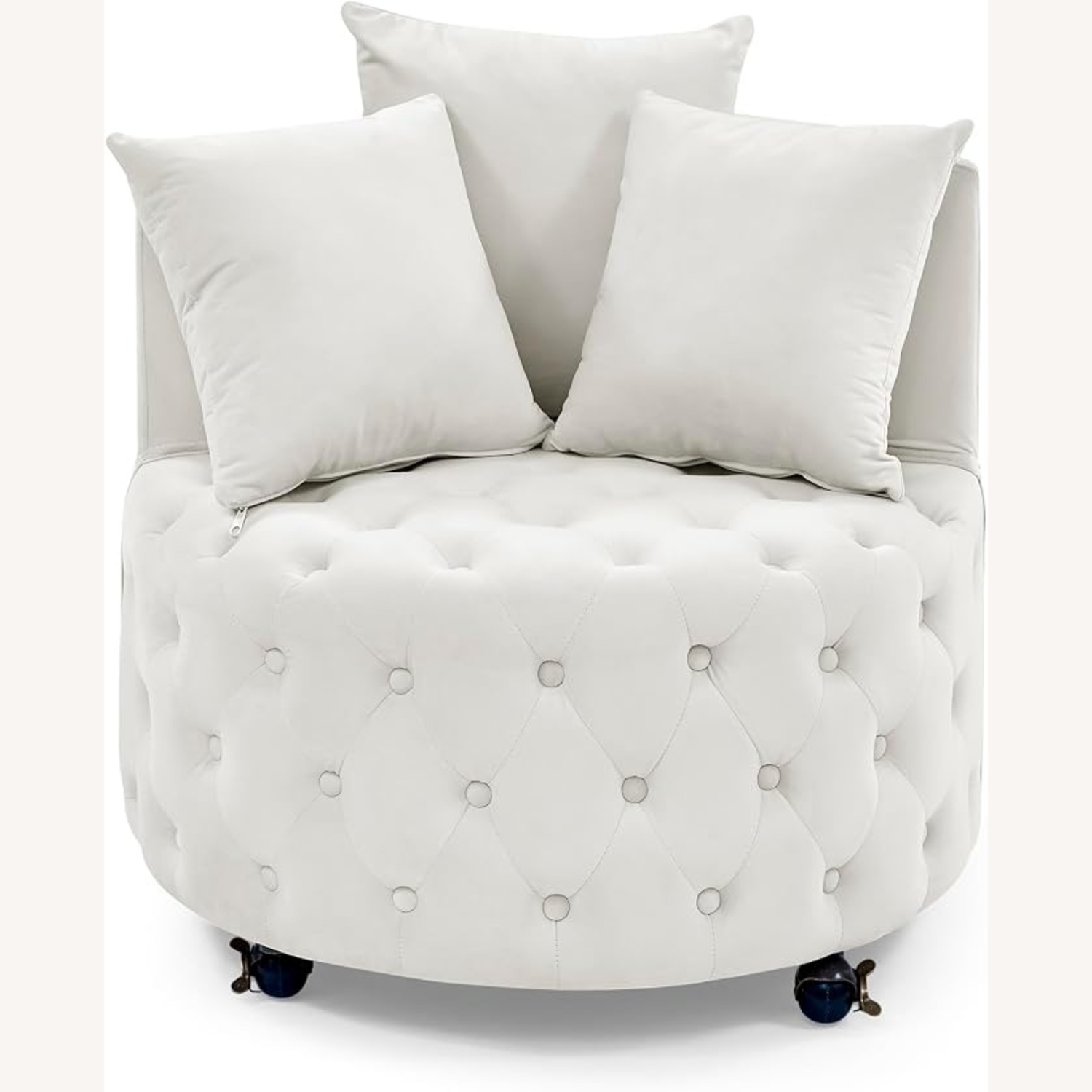 Wayfair Natural Suede Armchair - image-4