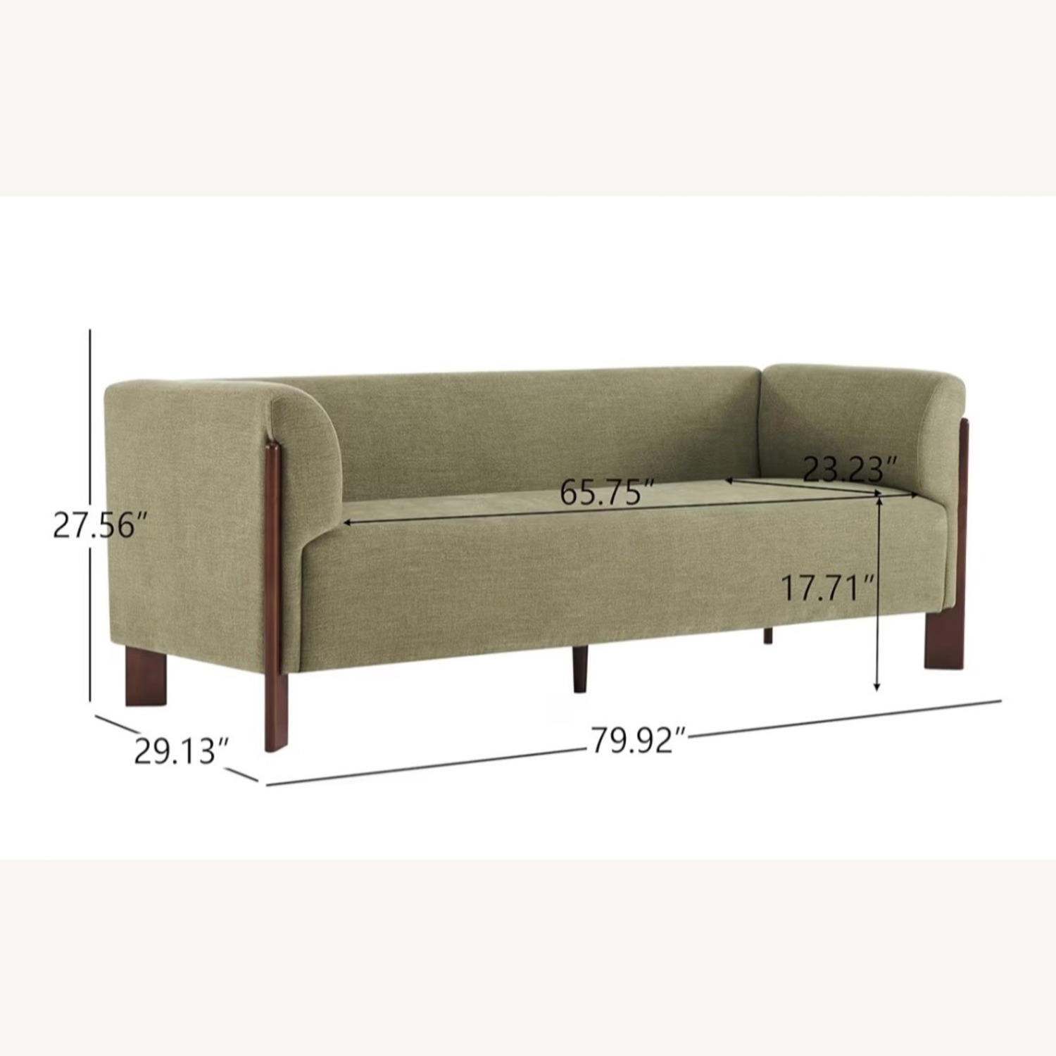 Christopher Knight Home Green Wood 3+ Seater Sofa - image-2