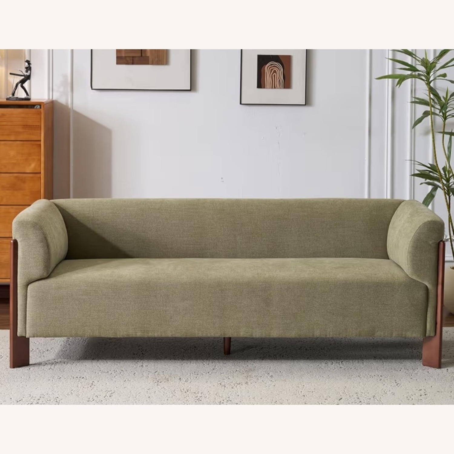 Christopher Knight Home Green Wood 3+ Seater Sofa - image-1