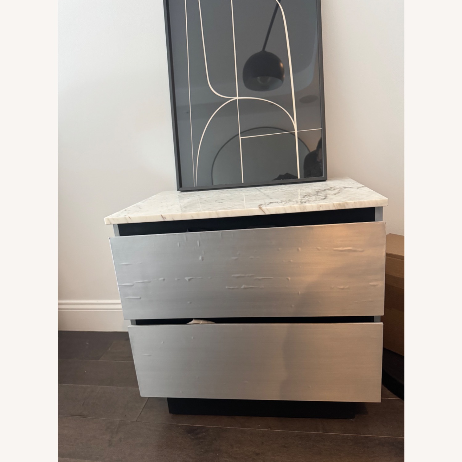CB2 Marble and Aluminum Dresser - image-4