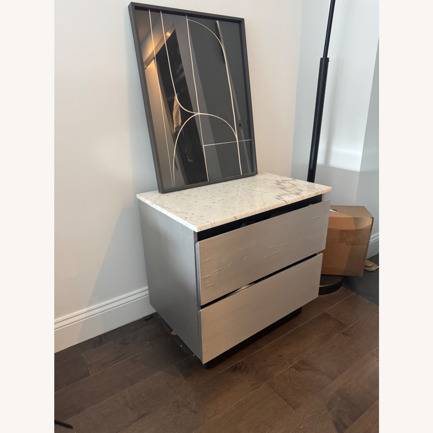 CB2 Marble and Aluminum Dresser - image-2