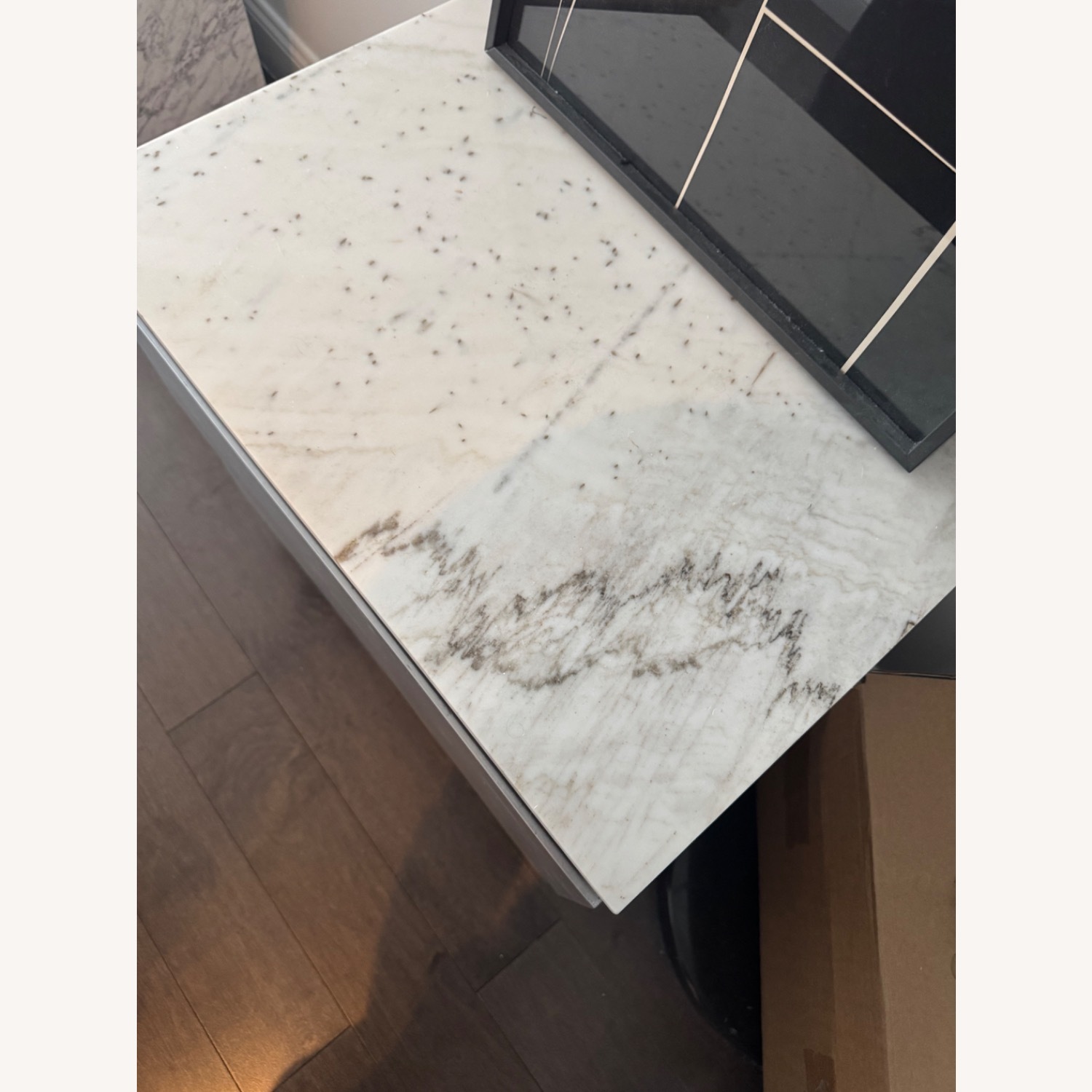 CB2 Marble and Aluminum Dresser - image-5