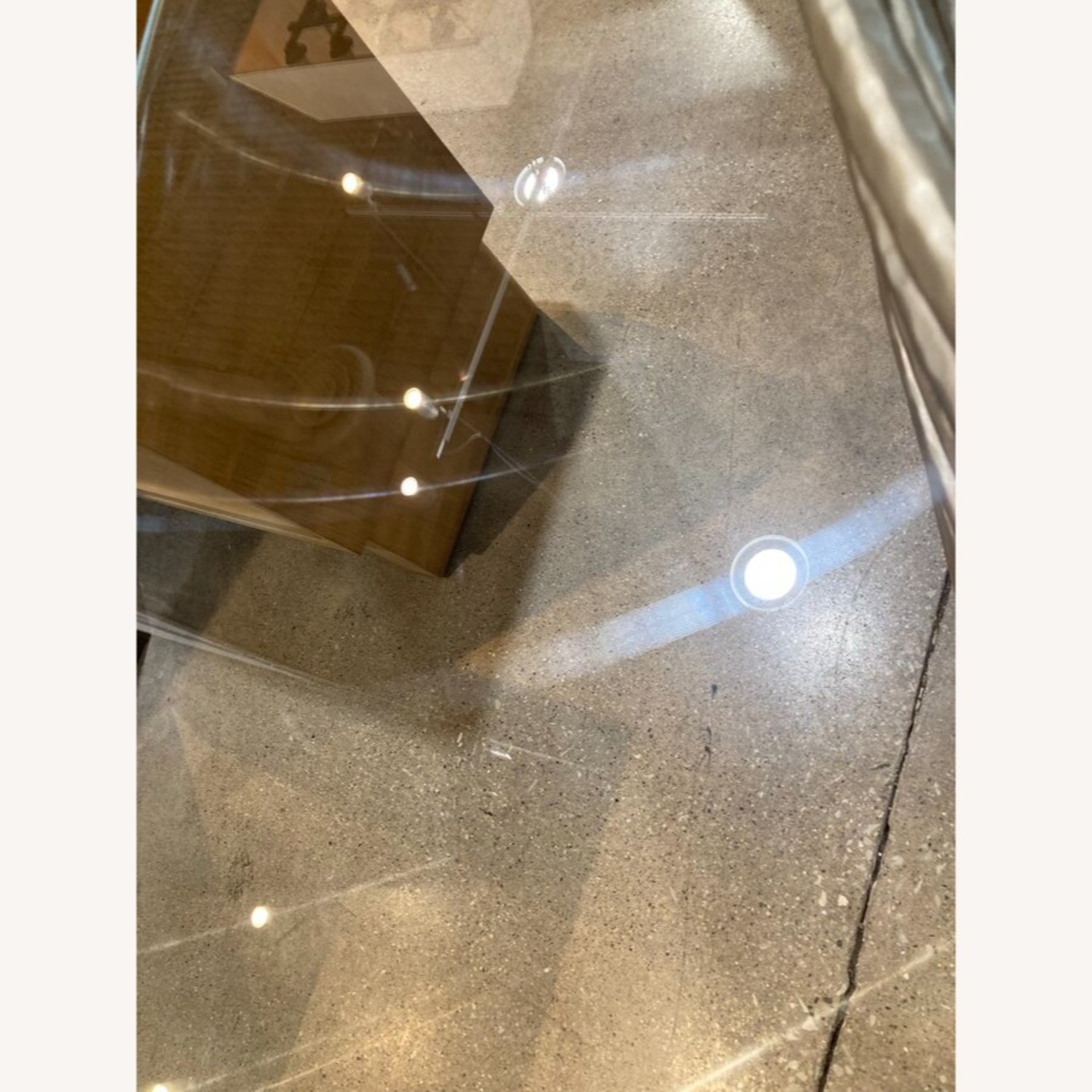Italian Spiral Base Glass Top Dining Table - image-9