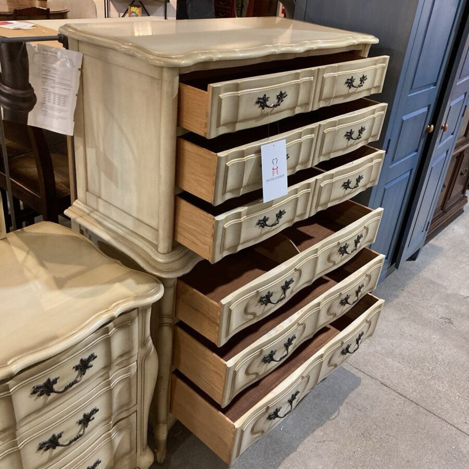 Dauphine Tall French Provincial 6-Drawer Dresser - image-6