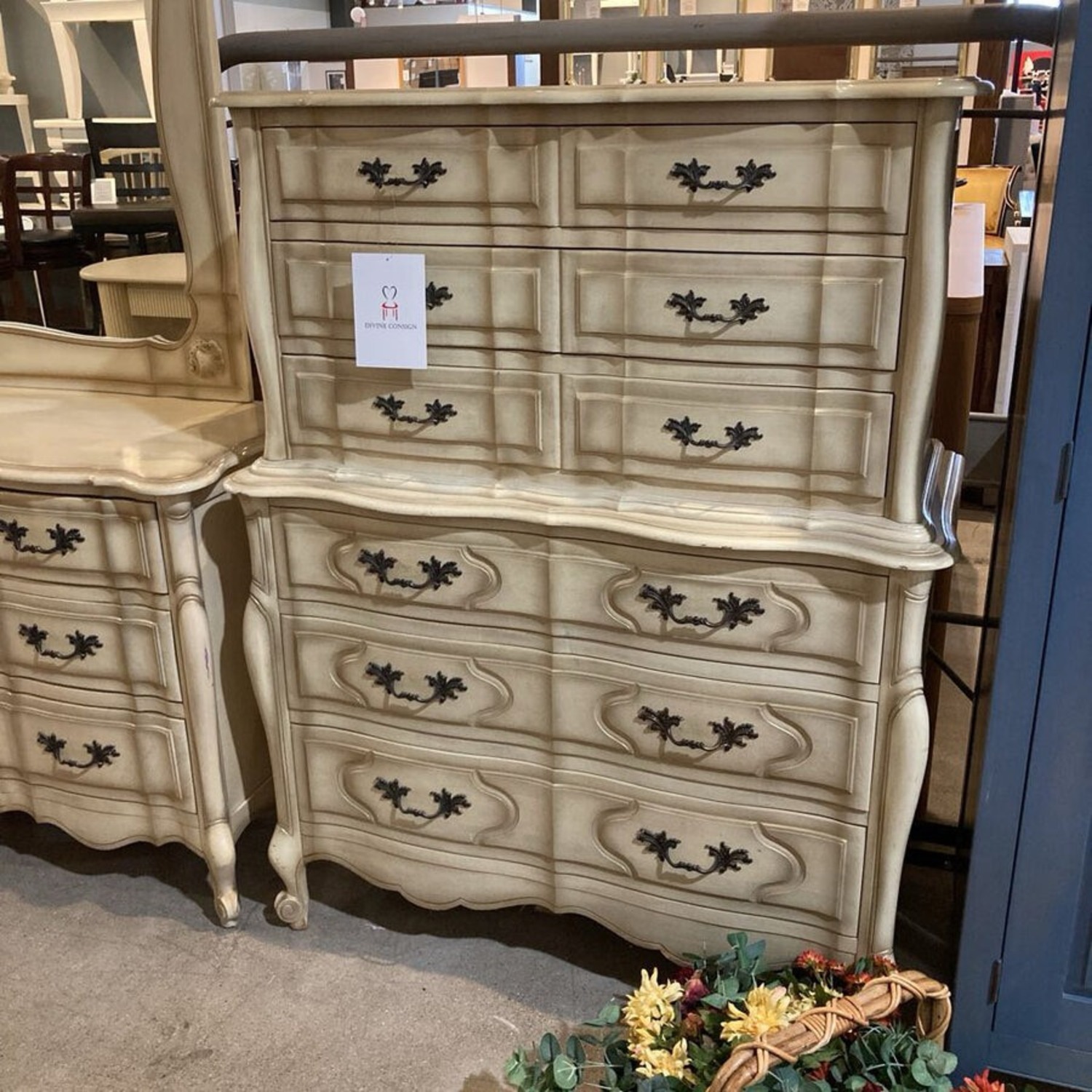 Dauphine Tall French Provincial 6-Drawer Dresser - image-3