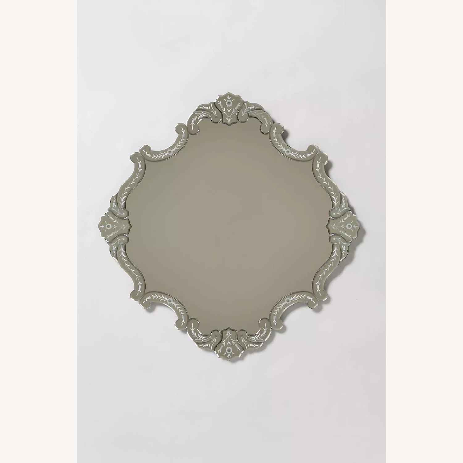 Anthropologie Transparent Glass Wall Mirror - image-4