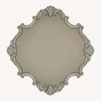 Anthropologie Transparent Glass Wall Mirror