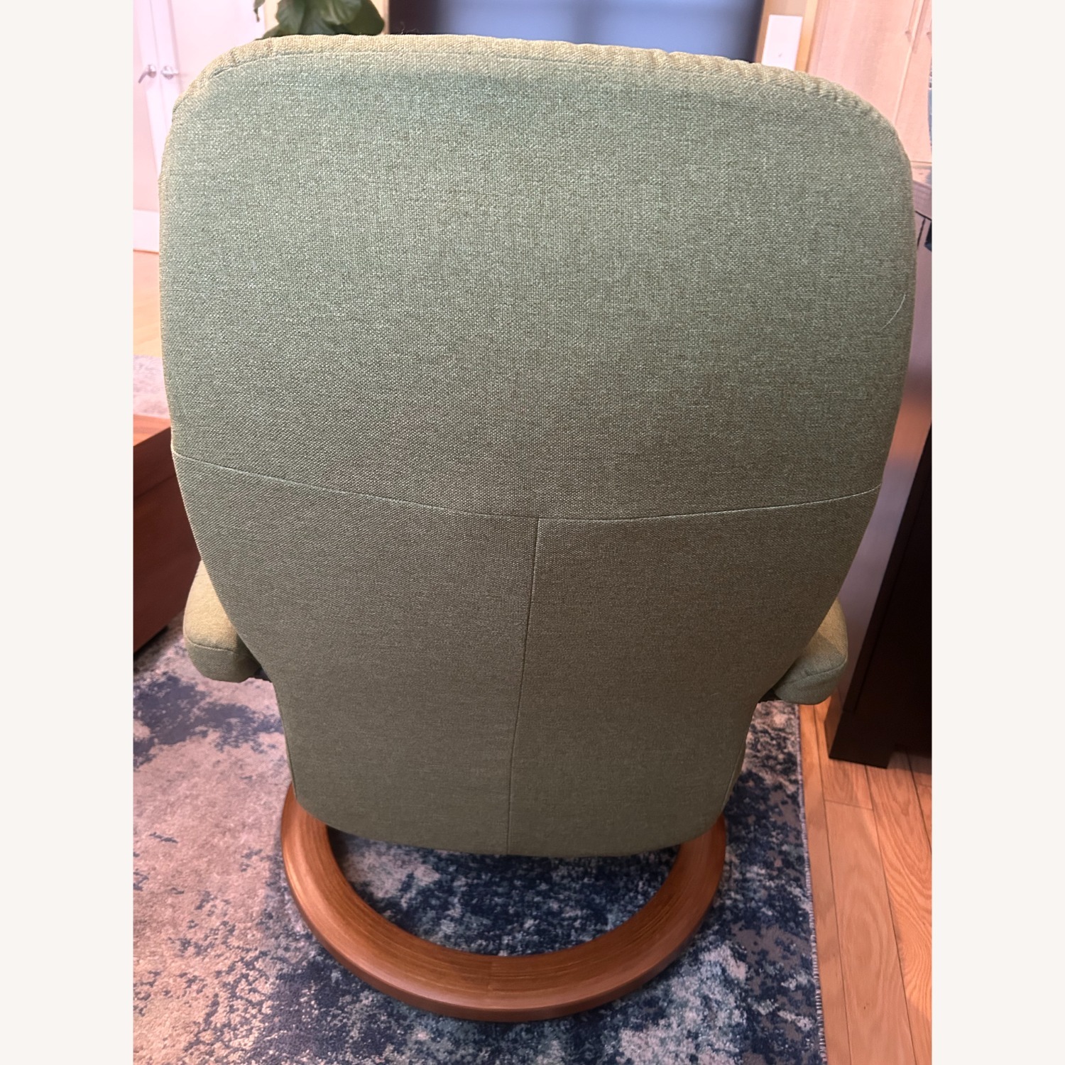 Green Fabric "Stressless" Recliner - image-2