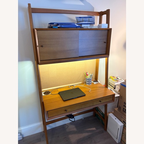 Used West Elm/Pottery Barn Mid Century Desk for sale on AptDeco