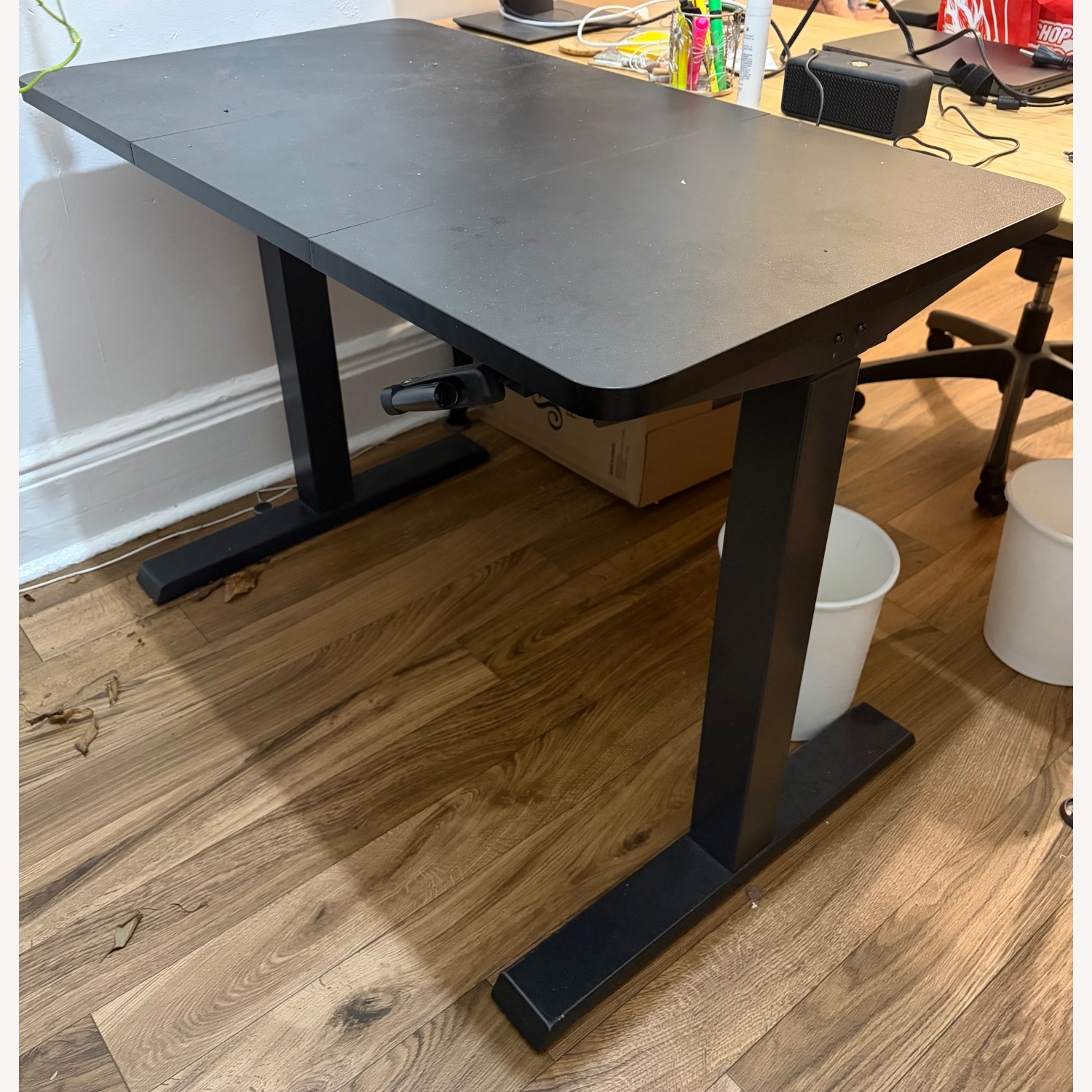 Black Standing/Height-Adjustable Desk - image-1