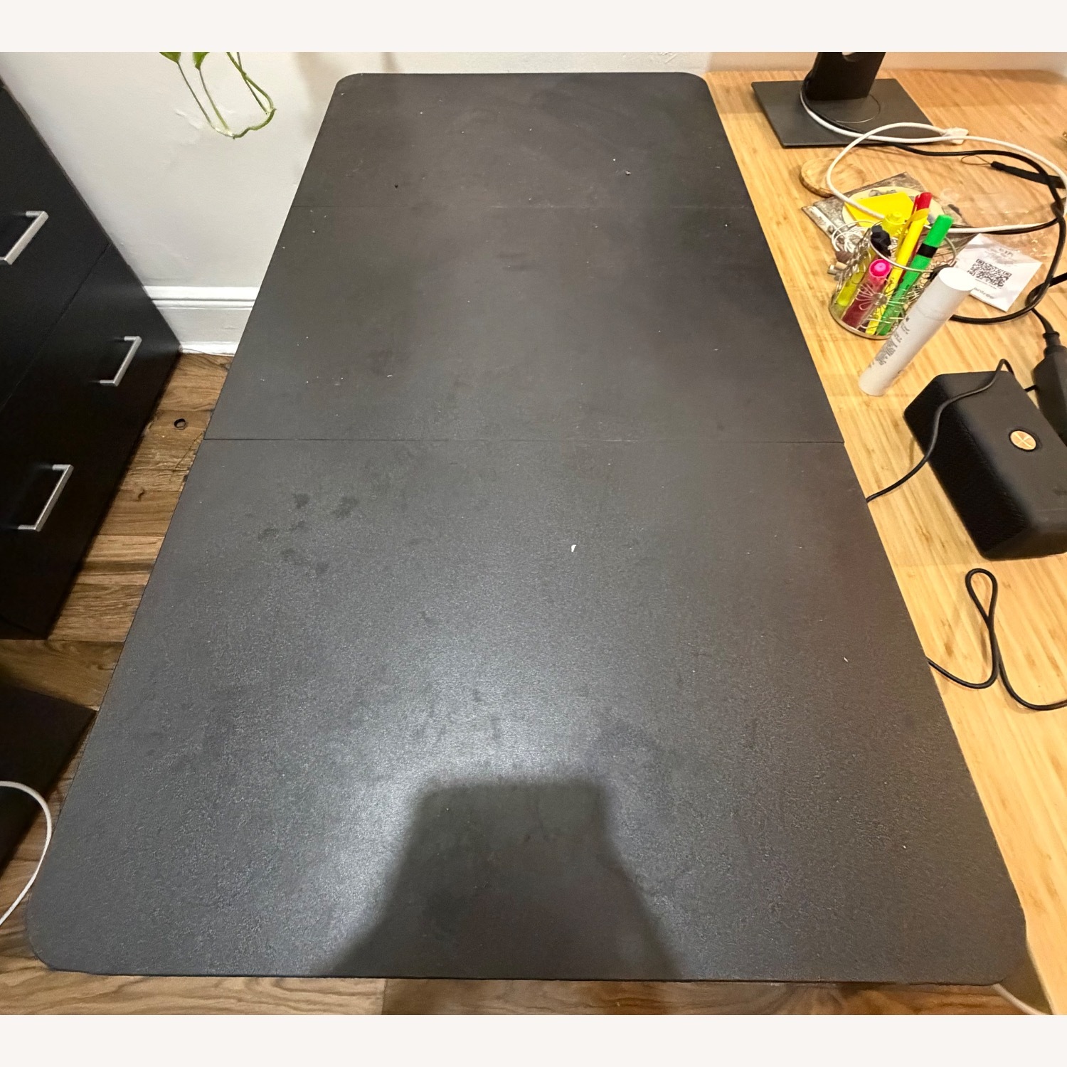 Black Standing/Height-Adjustable Desk - image-2