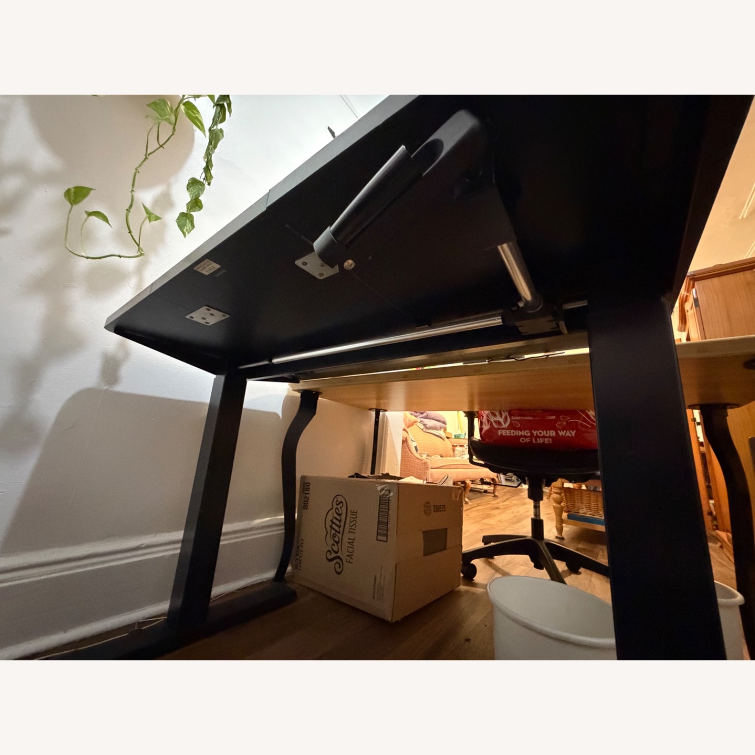 Black Standing/Height-Adjustable Desk - image-3