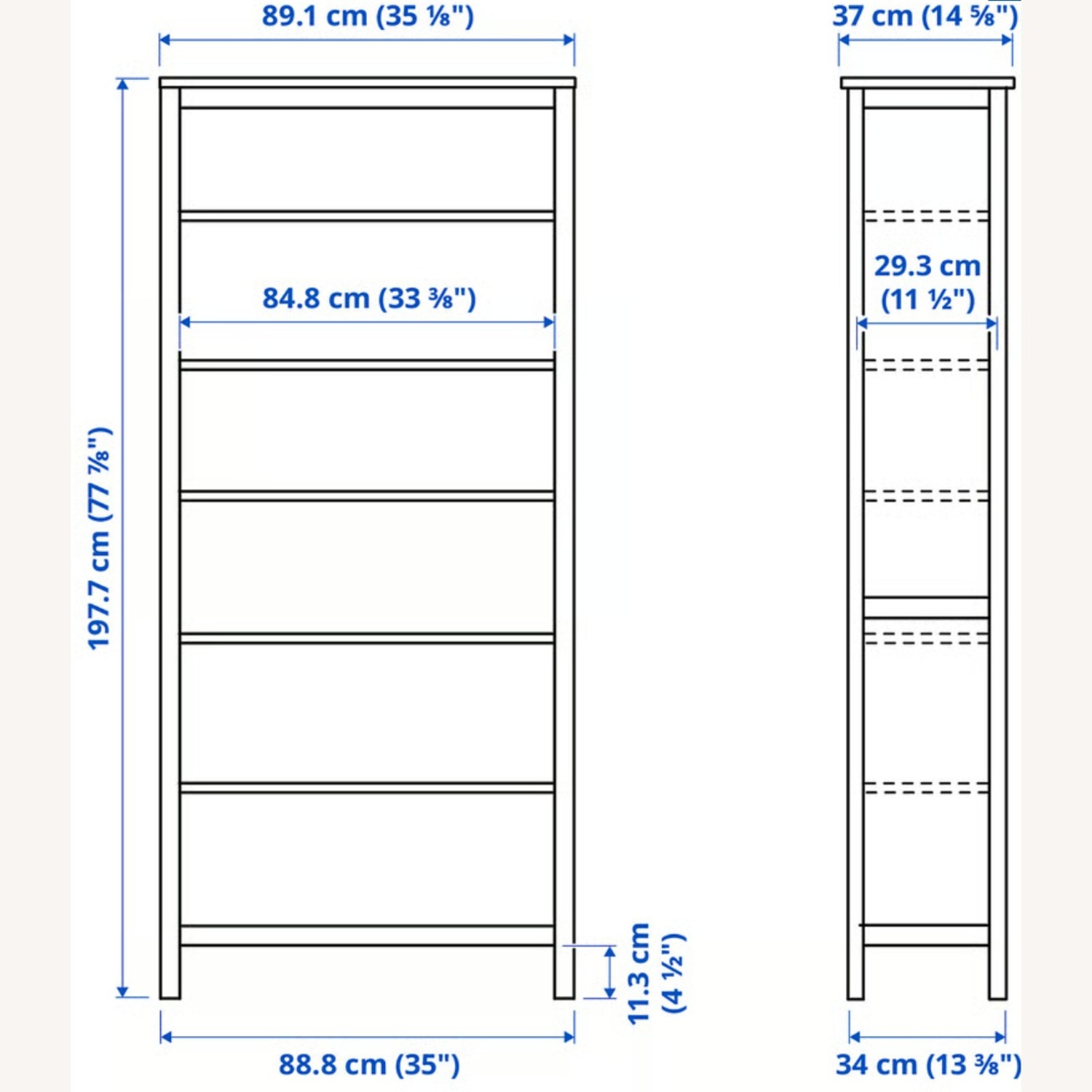 IKEA Hemnes Red Wood Bookcase - image-3