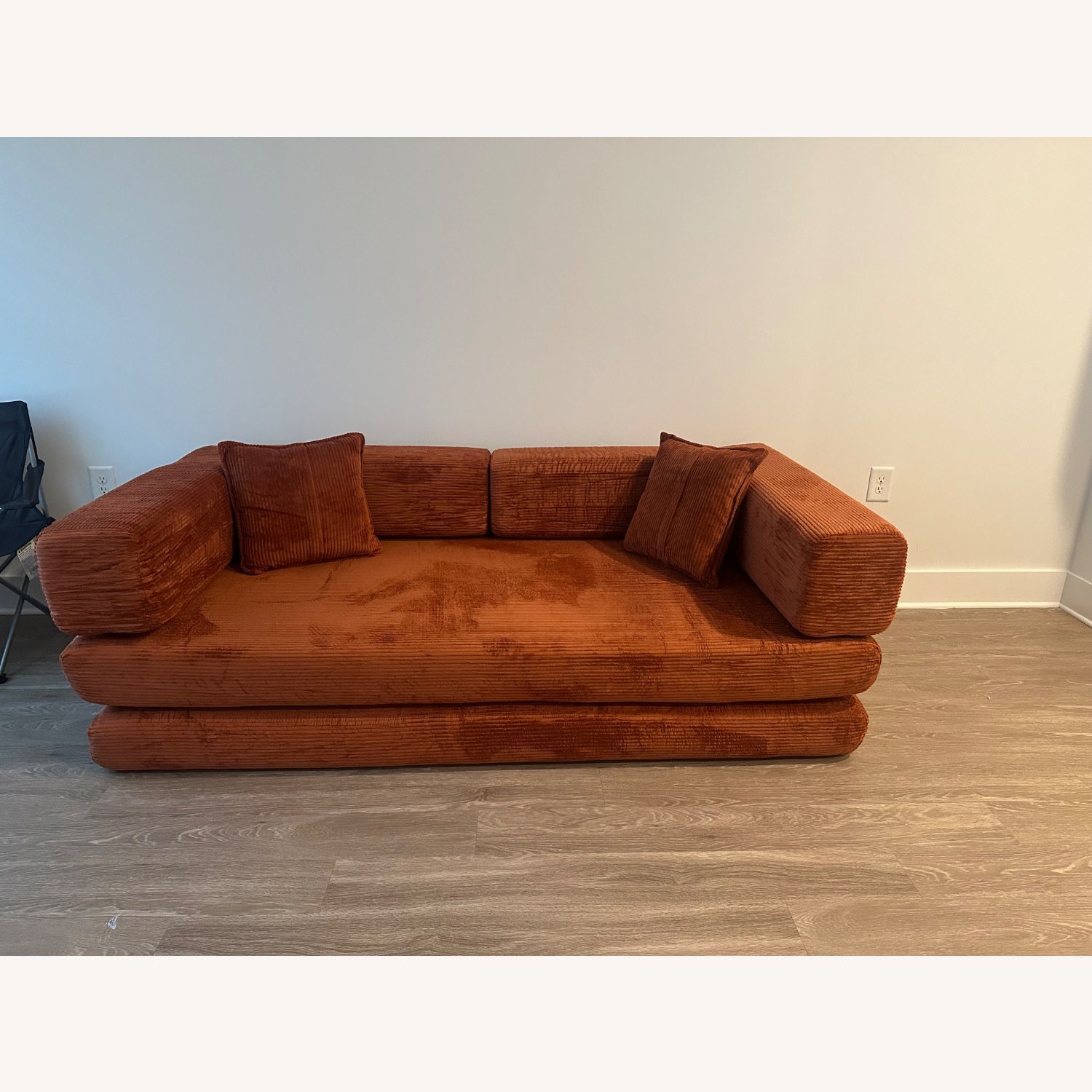 Orange Cotton Futon - image-3