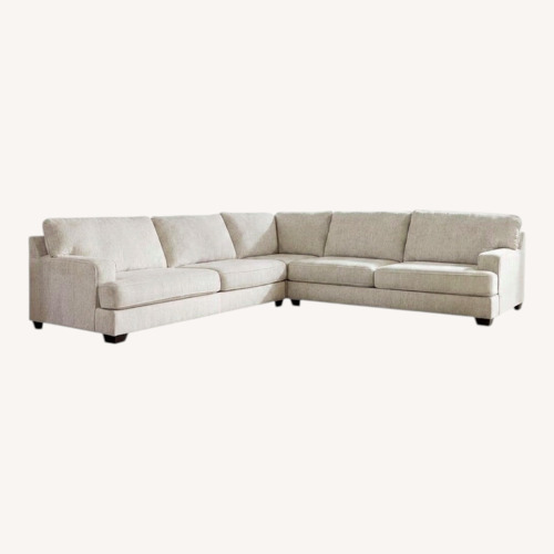 Used Ashley Furniture Light Gray 3+ Piece Sectional for sale on AptDeco