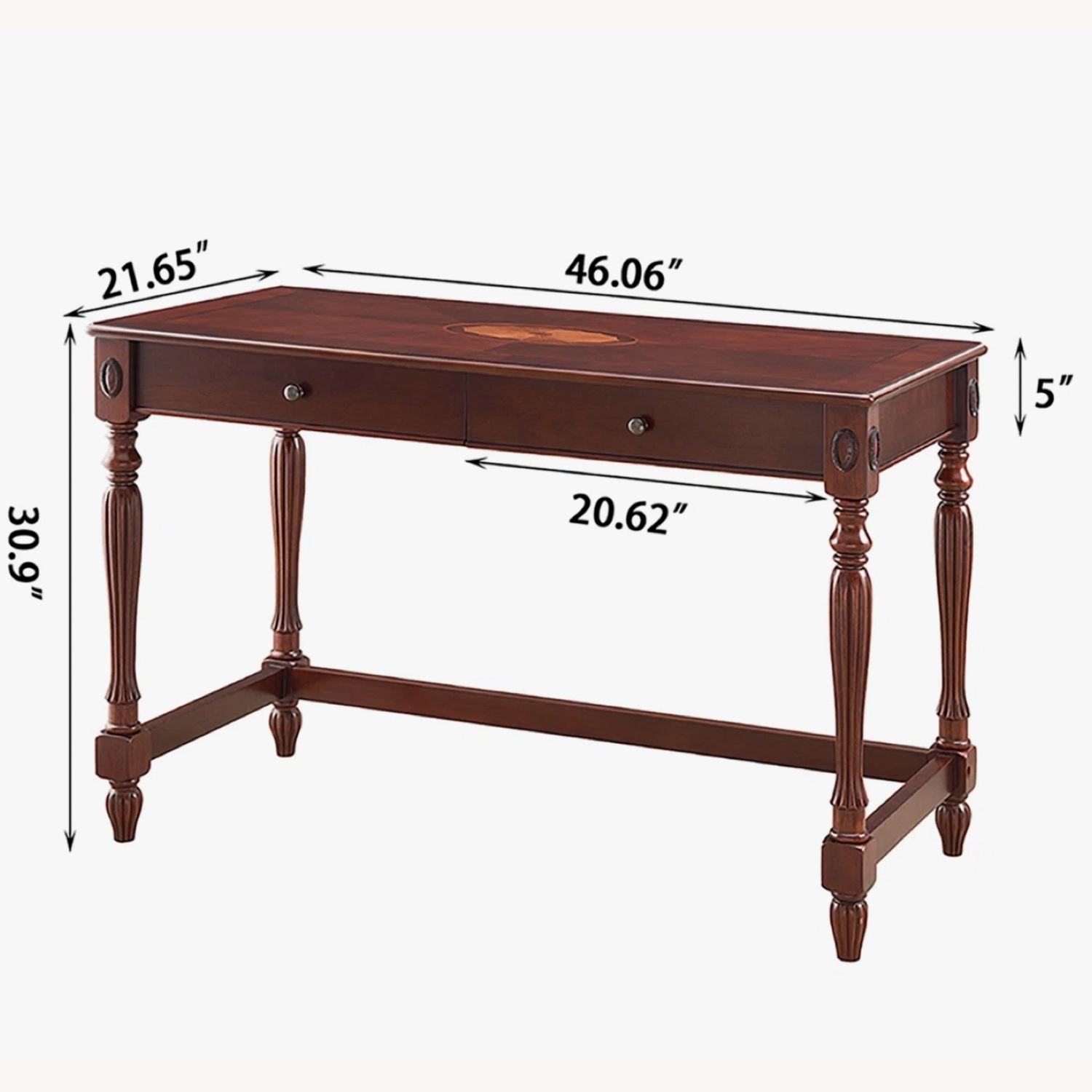 Wayfair Darby Home Co Dark Brown Wood Desk - image-4
