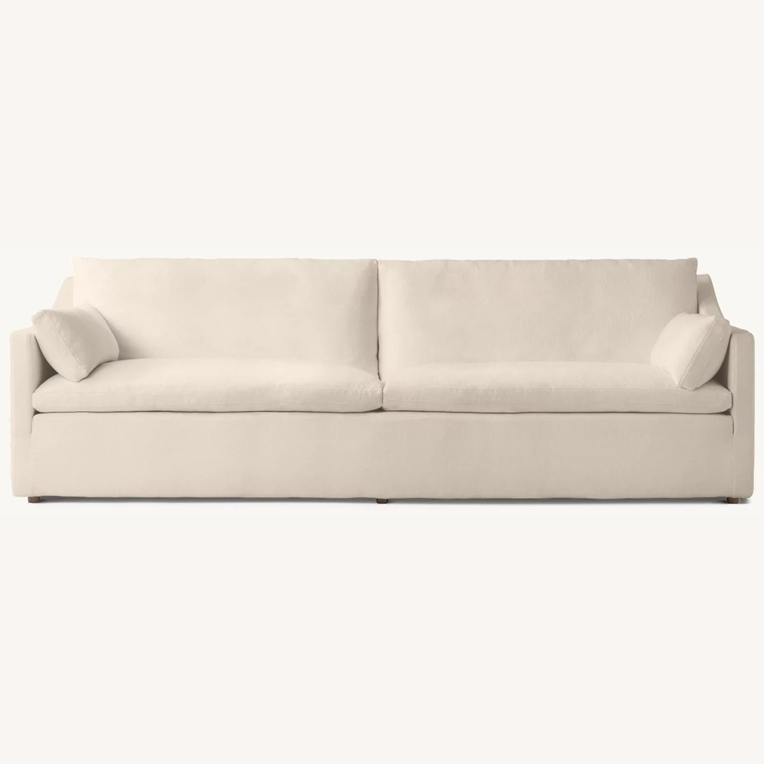 Restoration Hardware Cloud Slope Arm 2-Cushion Sofa (Color: Wheat ) - image-0